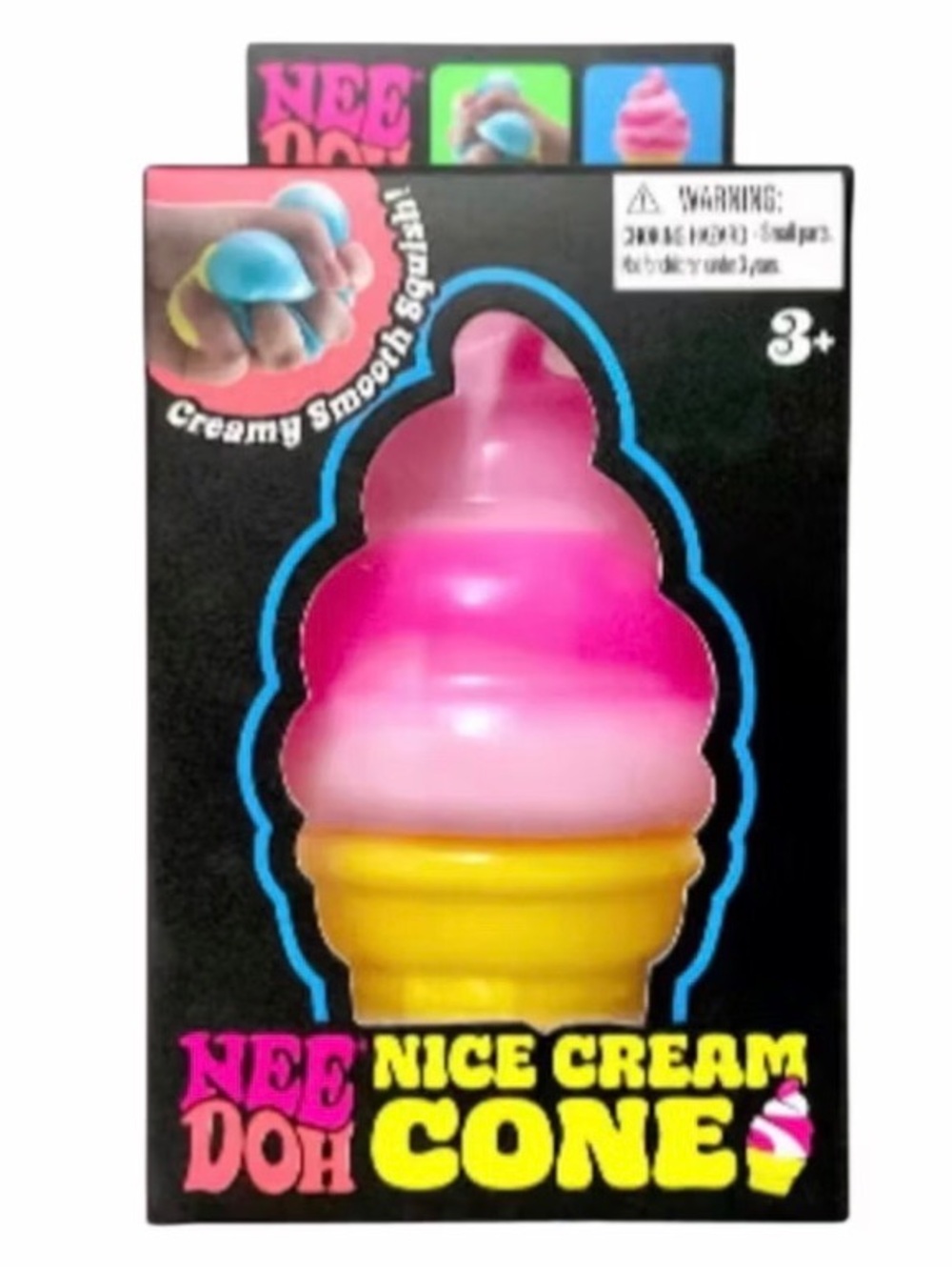 Schylling Needoh Nice Dream Cone Pink Ice Cream Cone Squishy